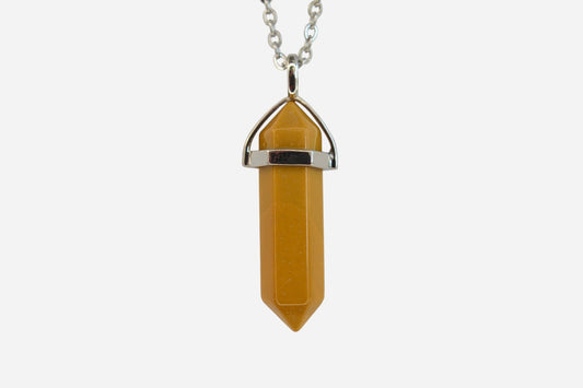 Mookaite Hexagonal Natural Gemstone Pendant Necklace 50cm with Pouch - Mystic Gems