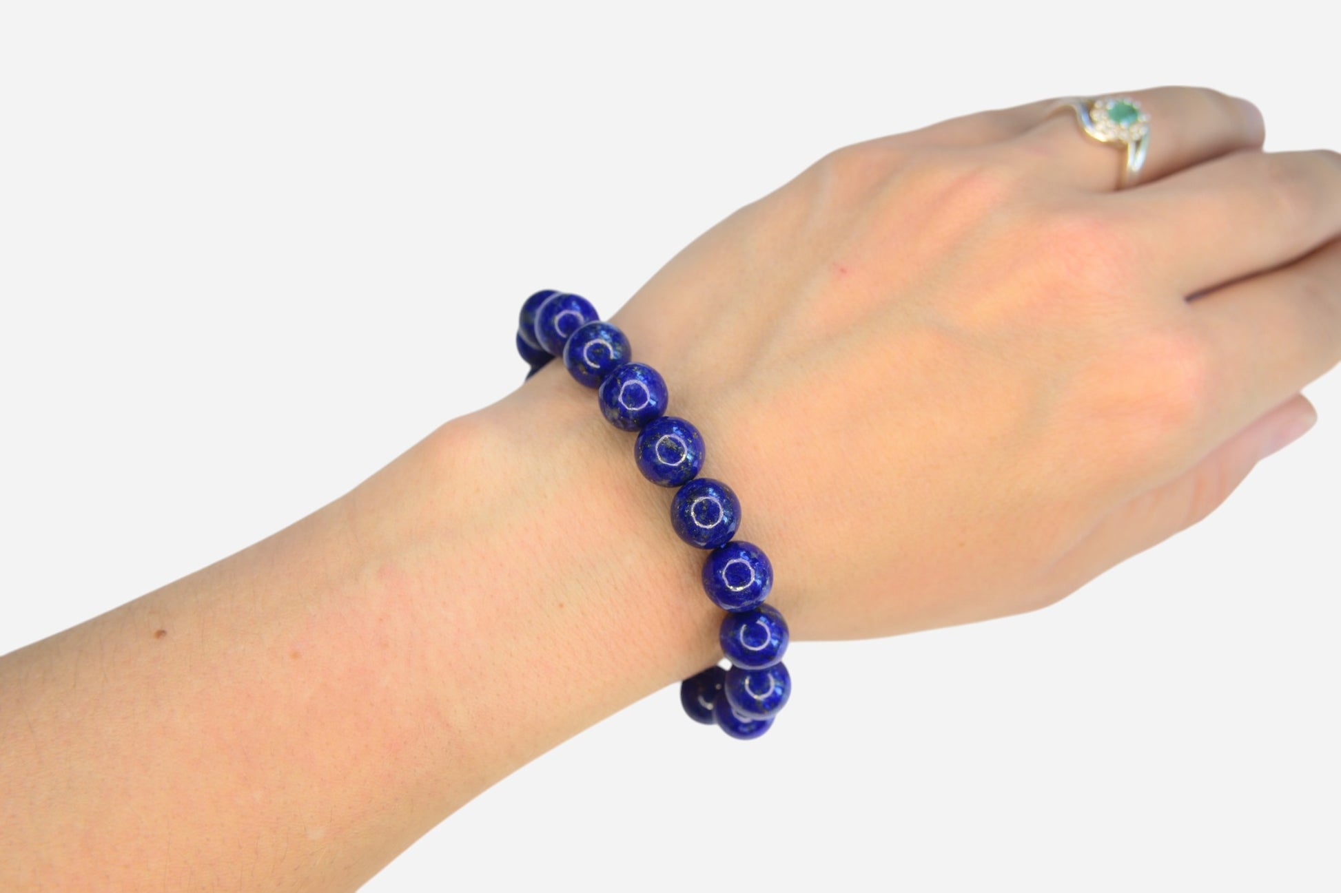 Lapis Lazuli 10mm Natural Gemstone Bracelet 6-9'' Elasticated with Box - Mystic Gems
