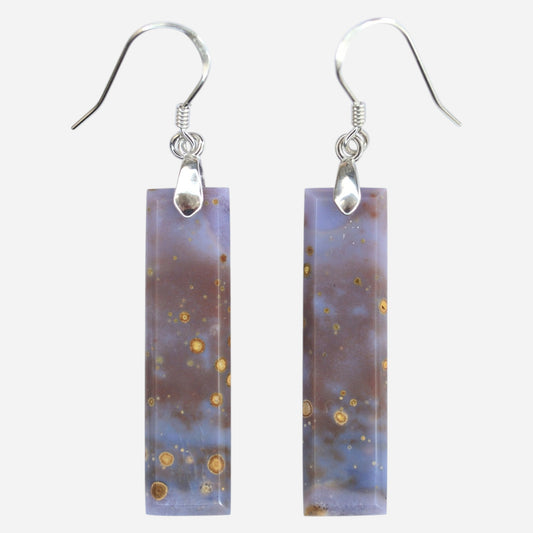MYSTIC GEMS One of a Kind River Jasper Earrings 925 Sterling Silver MG20262229 - Mystic Gems