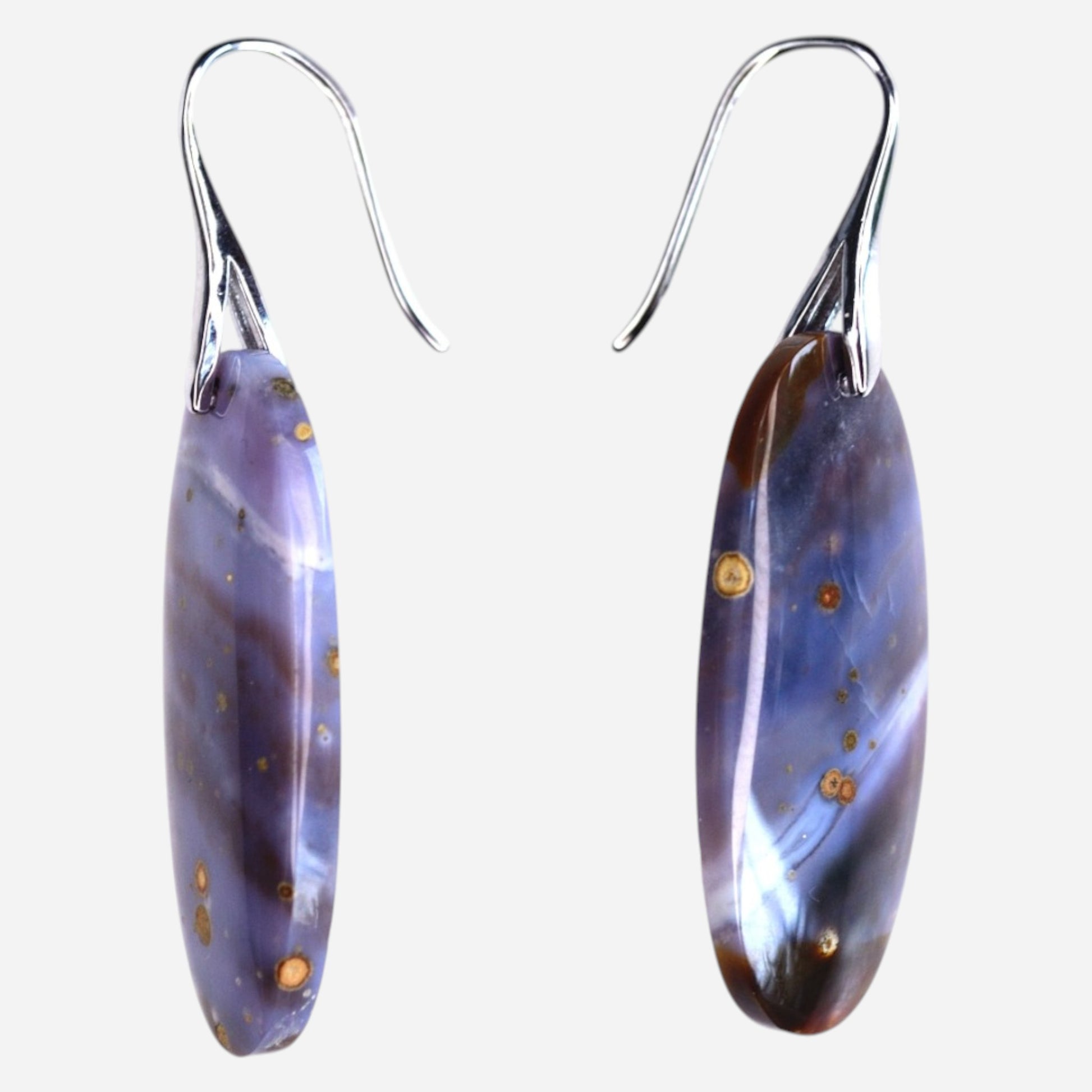 MYSTIC GEMS One of a Kind River Jasper Earrings 925 Sterling Silver MG20262230 - Mystic Gems
