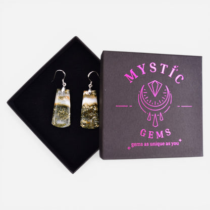 MYSTIC GEMS One of a Kind Moss Agate Earrings 925 Sterling Silver MG20262232 - Mystic Gems