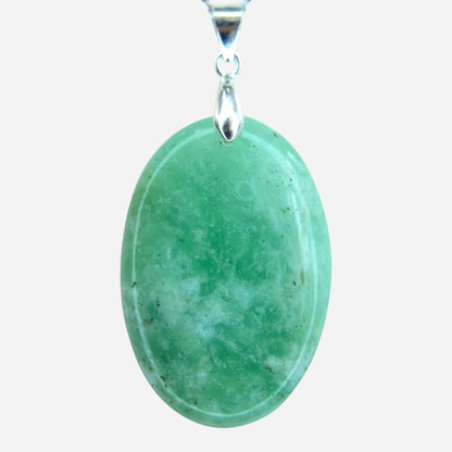 MYSTIC GEMS One of a Kind Chrysoprase Pendant Necklace 925 Sterling Silver MG20262236