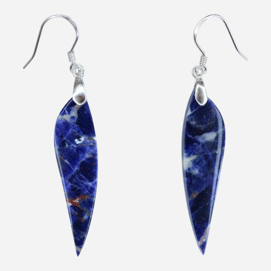 MYSTIC GEMS One of a Kind Sodalite Earrings 925 Sterling Silver MG20262245