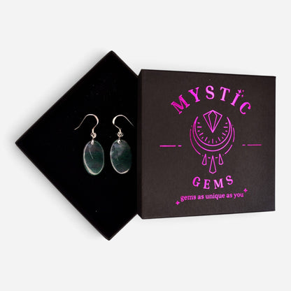 MYSTIC GEMS One of a Kind Moss Agate Earrings 925 Sterling Silver MG20262243