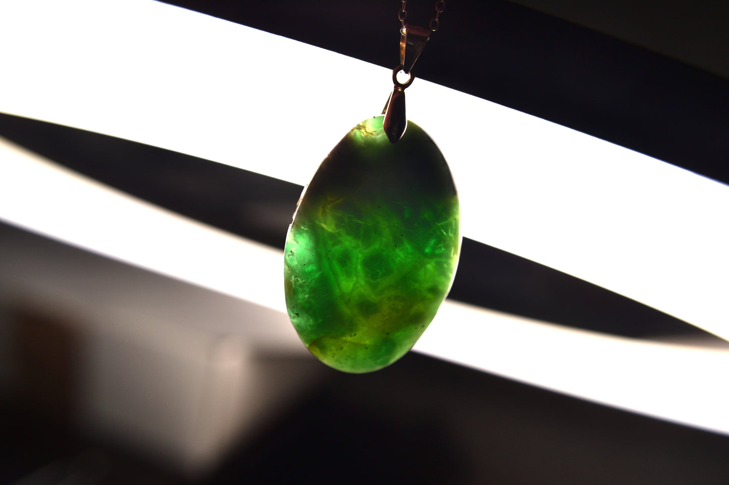 MYSTIC GEMS One of a Kind Chrysoprase Pendant Necklace 925 Sterling Silver MG20262237