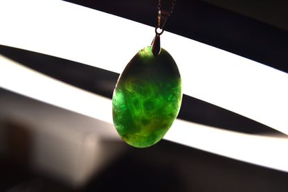 MYSTIC GEMS One of a Kind Chrysoprase Pendant Necklace 925 Sterling Silver MG20262237