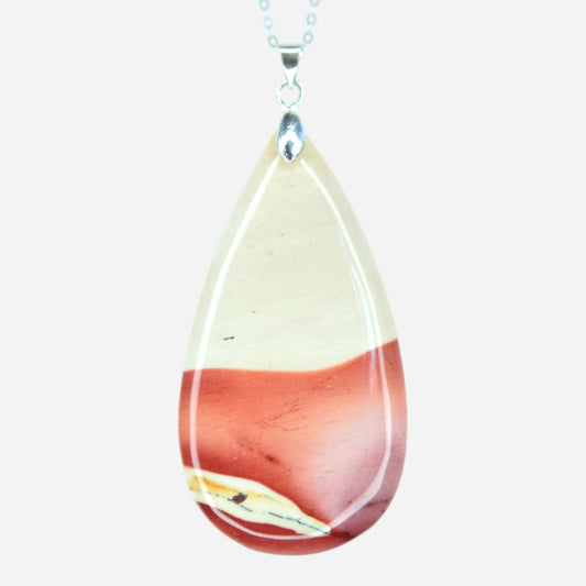 MYSTIC GEMS One of a Kind Mookaite Pendant Necklace 925 Sterling Silver MG20262247