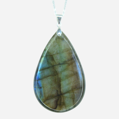 MYSTIC GEMS One of a Kind Labradorite Pendant Necklace 925 Sterling Silver MG20262246