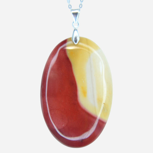 MYSTIC GEMS One of a Kind Mookaite Pendant Necklace 925 Sterling Silver MG20262218 - Mystic Gems