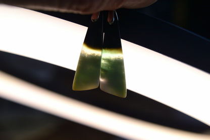 MYSTIC GEMS One of a Kind Opalized Wood Earrings 925 Sterling Silver MG2026203 - Mystic Gems