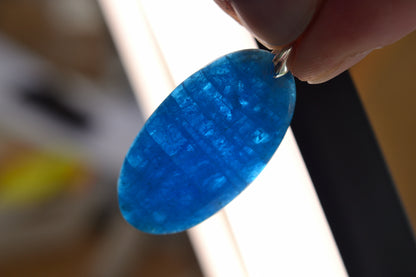 MYSTIC GEMS One of a Kind Apatite Pendant Necklace 925 Sterling Silver MG20262221 - Mystic Gems