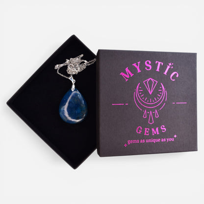 MYSTIC GEMS One of a Kind Apatite Pendant Necklace 925 Sterling Silver MG20262223 - Mystic Gems