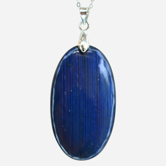 MYSTIC GEMS One of a Kind Blue Fire Labradorite Pendant Necklace 925 Sterling Silver MG20262228 - Mystic Gems