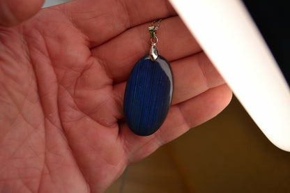 MYSTIC GEMS One of a Kind Blue Fire Labradorite Pendant Necklace 925 Sterling Silver MG20262228 - Mystic Gems