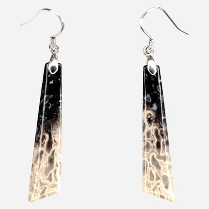 MYSTIC GEMS One of a Kind Palm Root Agate Earrings 925 Sterling Silver MG2026202 - Mystic Gems