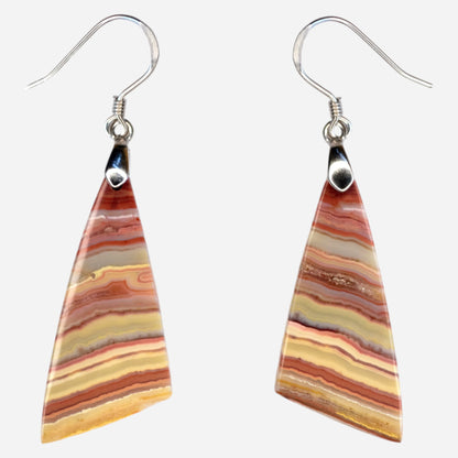 MYSTIC GEMS One of a Kind Crazy Lace Agate Earrings 925 Sterling Silver MG20262233 - Mystic Gems