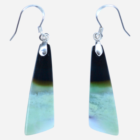 MYSTIC GEMS One of a Kind Opalized Wood Earrings 925 Sterling Silver MG2026203 - Mystic Gems