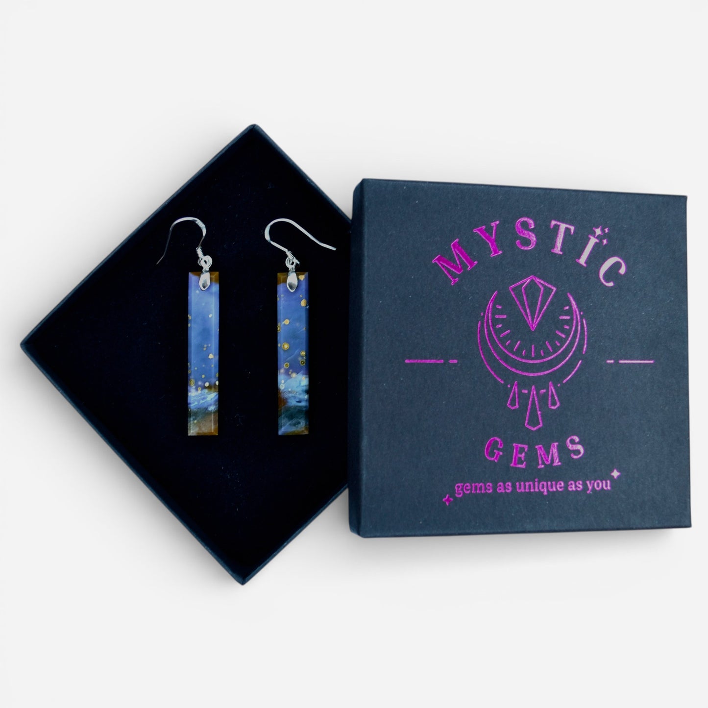 MYSTIC GEMS One of a Kind River Jasper Earrings 925 Sterling Silver MG2026201 - Mystic Gems