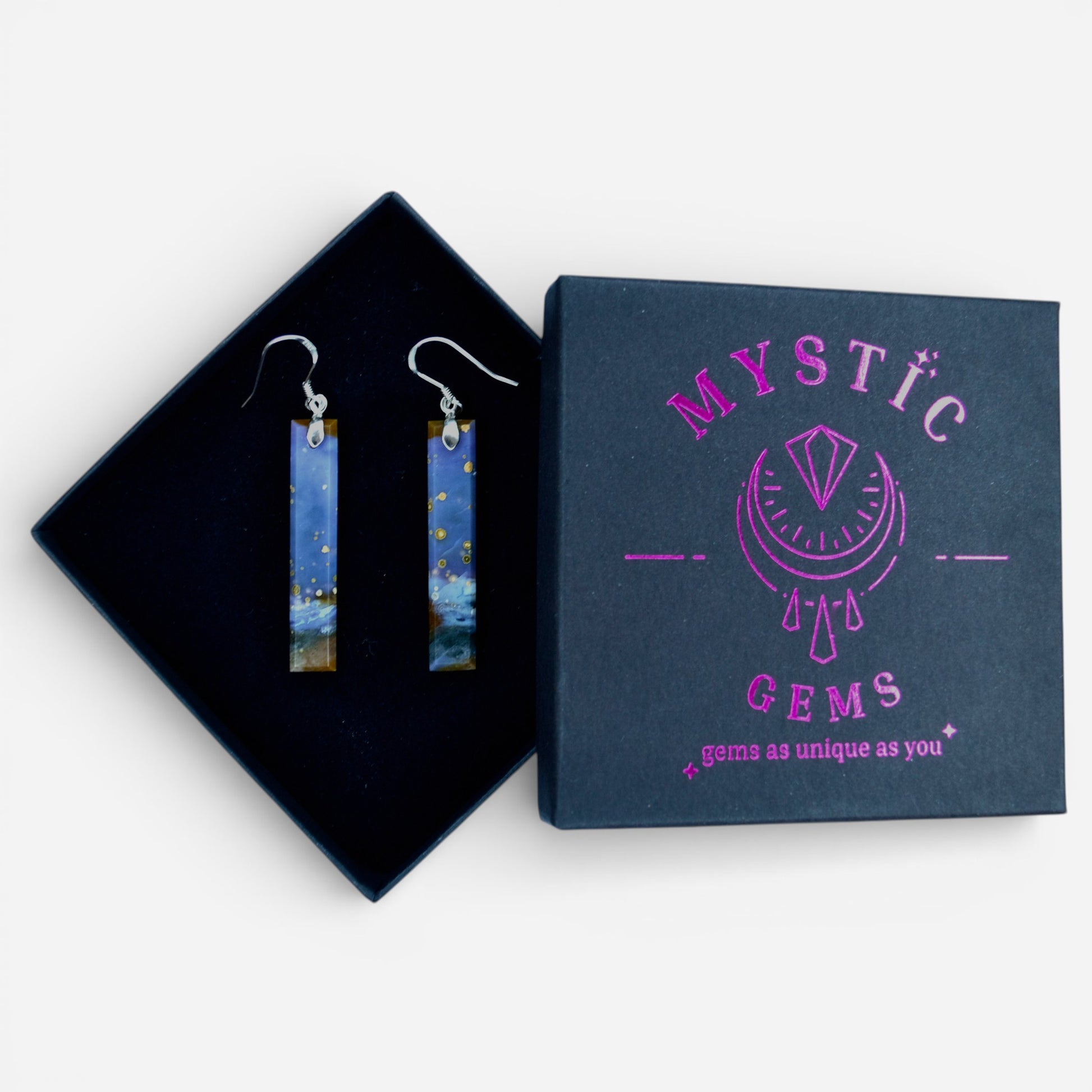 MYSTIC GEMS One of a Kind River Jasper Earrings 925 Sterling Silver MG2026201 - Mystic Gems