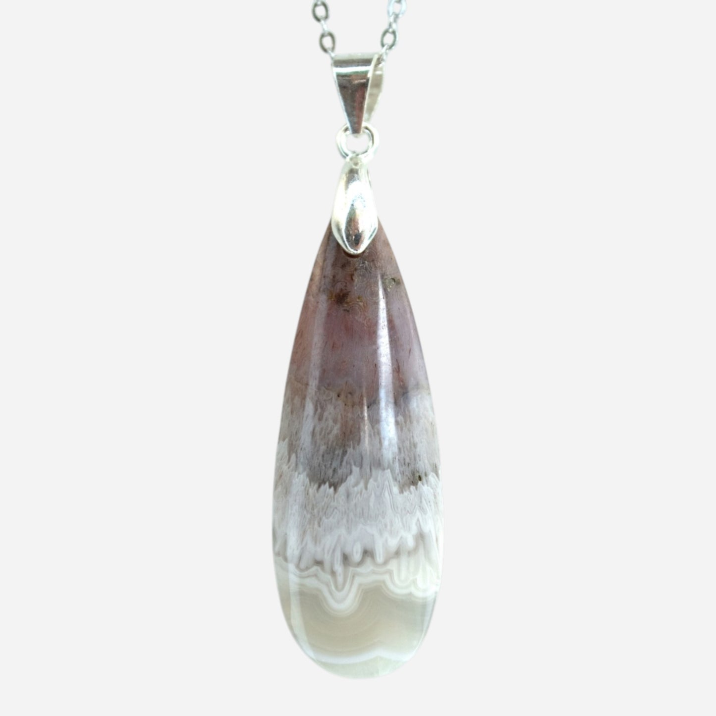 MYSTIC GEMS One of a Kind Moss Agate Pendant Necklace 925 Sterling Silver MG20262231 - Mystic Gems