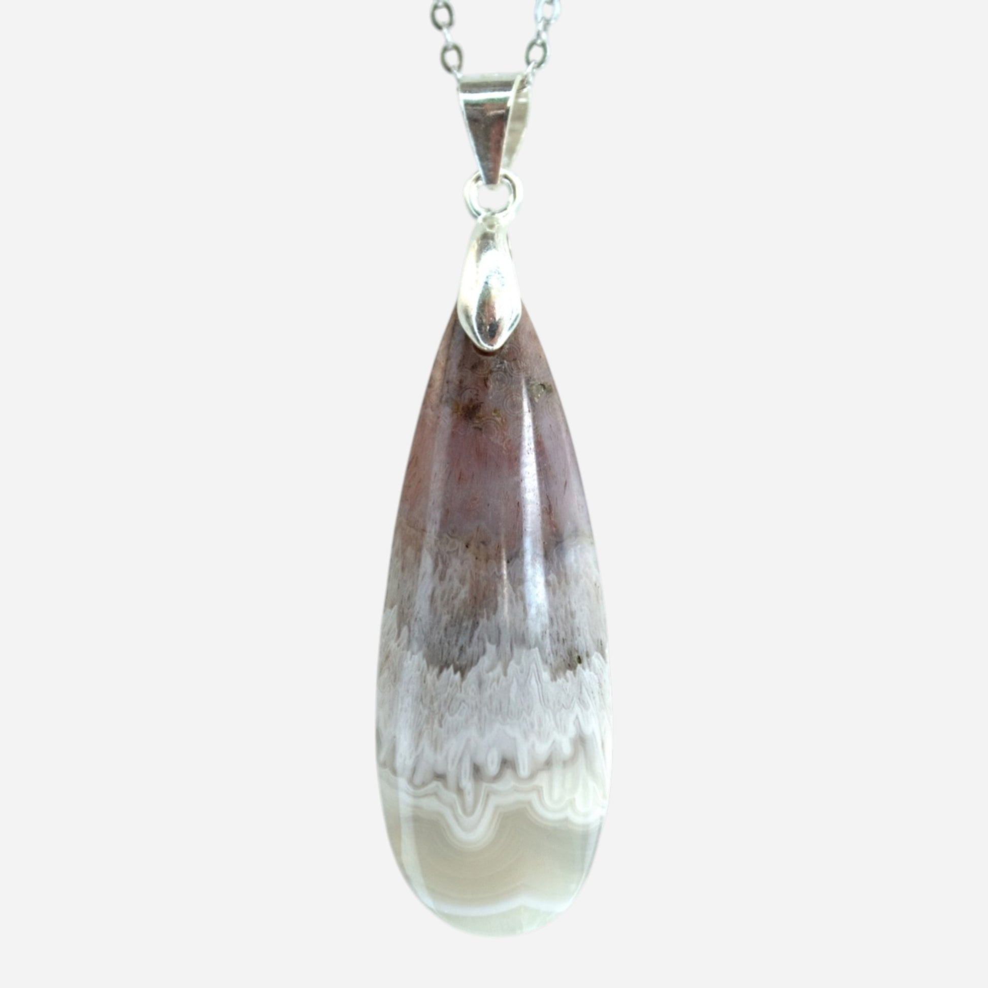 MYSTIC GEMS One of a Kind Moss Agate Pendant Necklace 925 Sterling Silver MG20262231 - Mystic Gems
