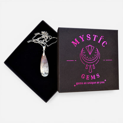 MYSTIC GEMS One of a Kind Moss Agate Pendant Necklace 925 Sterling Silver MG20262231 - Mystic Gems