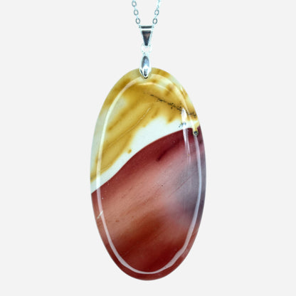 MYSTIC GEMS One of a Kind Mookaite Pendant Necklace 925 Sterling Silver MG20262209 - Mystic Gems
