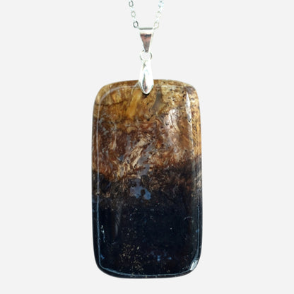 MYSTIC GEMS One of a Kind Palm Root Agate Pendant Necklace 925 Sterling Silver MG20262204 - Mystic Gems
