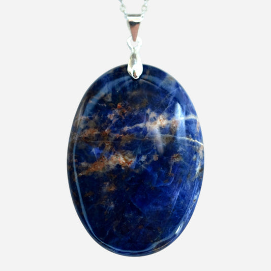 MYSTIC GEMS One of a Kind Sodalite Pendant Necklace 925 Sterling Silver MG20262203
